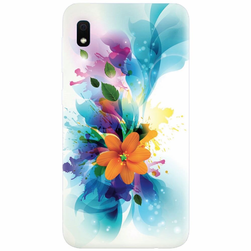 Husa silicon pentru Samsung Galaxy A10, Flower 011