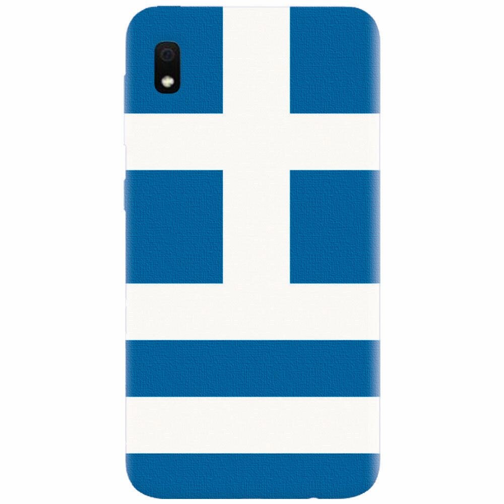 Husa silicon pentru Samsung Galaxy A10, Greece Flag