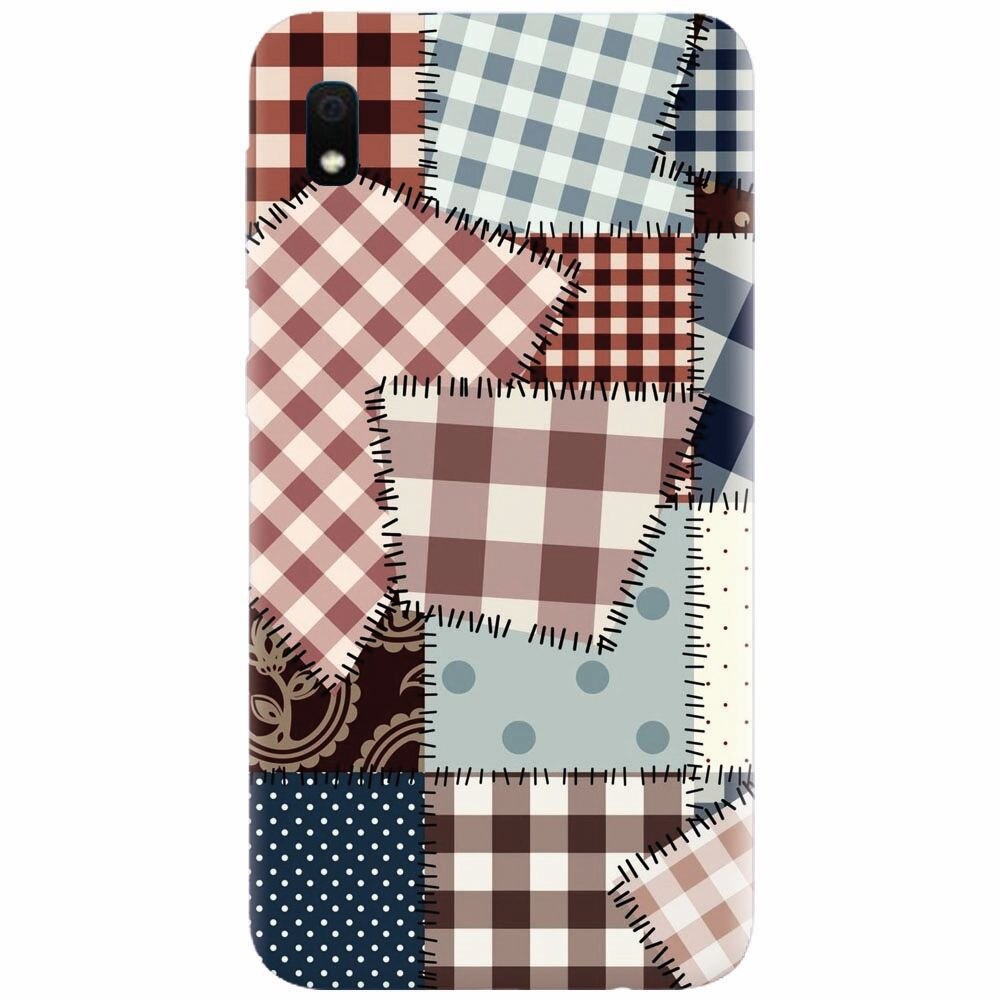 Husa silicon pentru Samsung Galaxy A10, Patchwork Vector