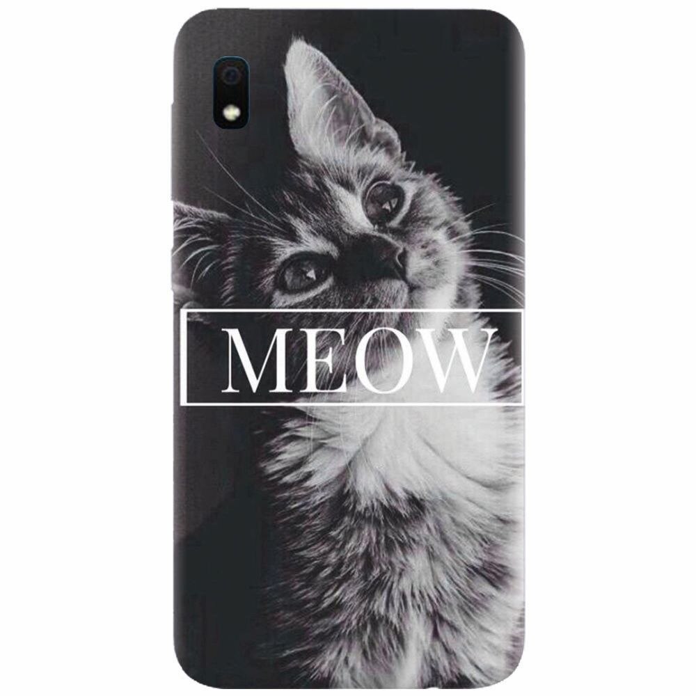 Husa silicon pentru Samsung Galaxy A10, Meow Cute Cat