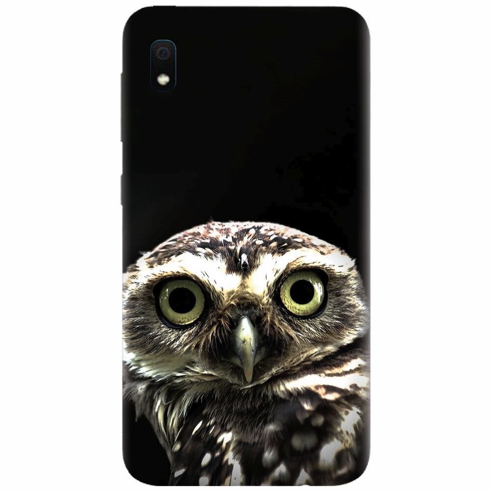 Husa silicon pentru Samsung Galaxy A10, Owl In The Dark
