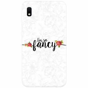 Husa silicon pentru Samsung Galaxy A10, Im So Fancy Floral Husa silicon pentru Samsung Galaxy A10, Im So Fancy Floral