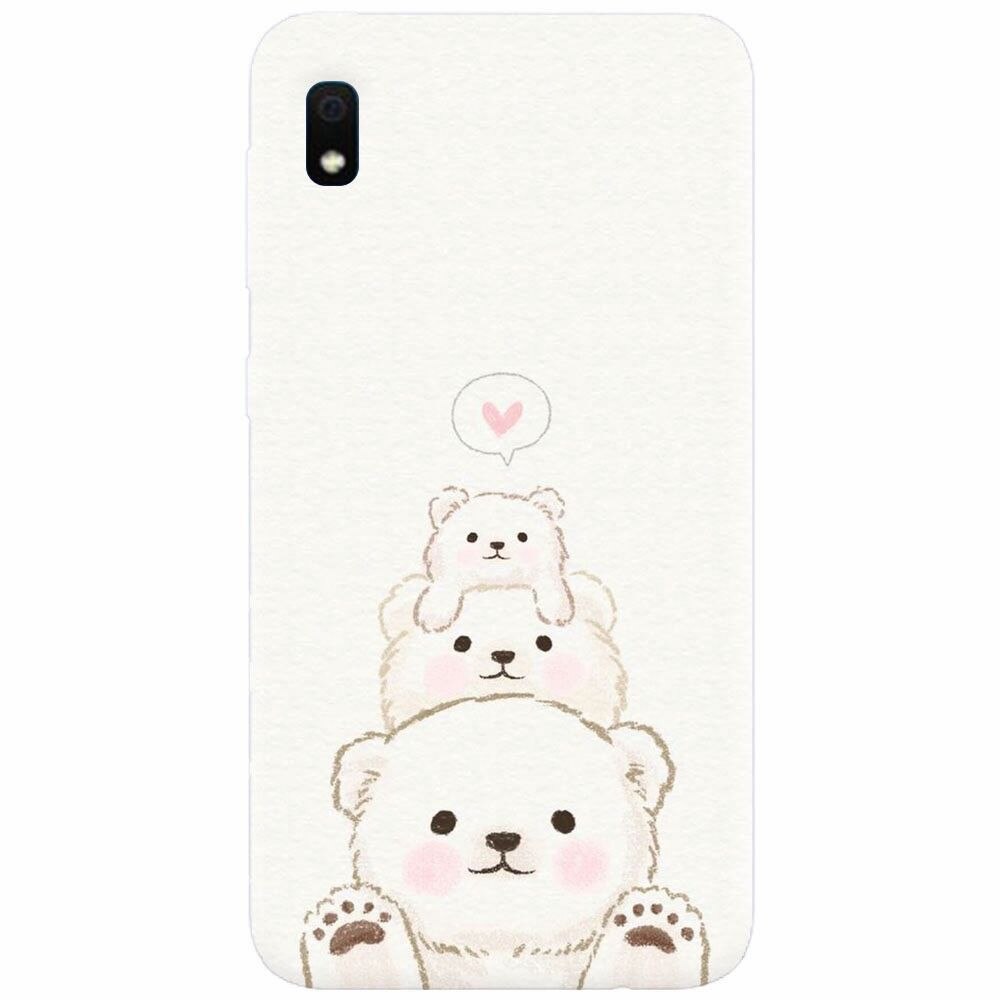 Husa silicon pentru Samsung Galaxy A10, Family Bear