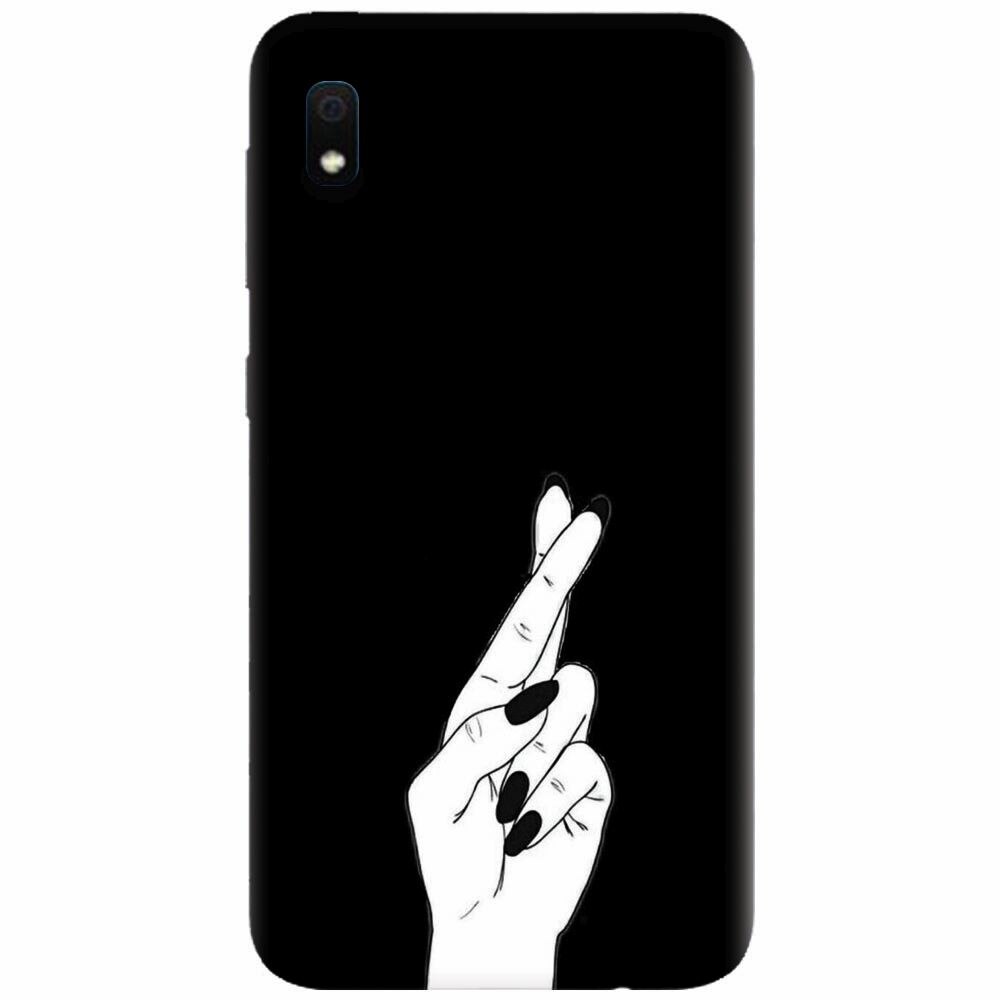 Husa silicon pentru Samsung Galaxy A10, Finger Cross