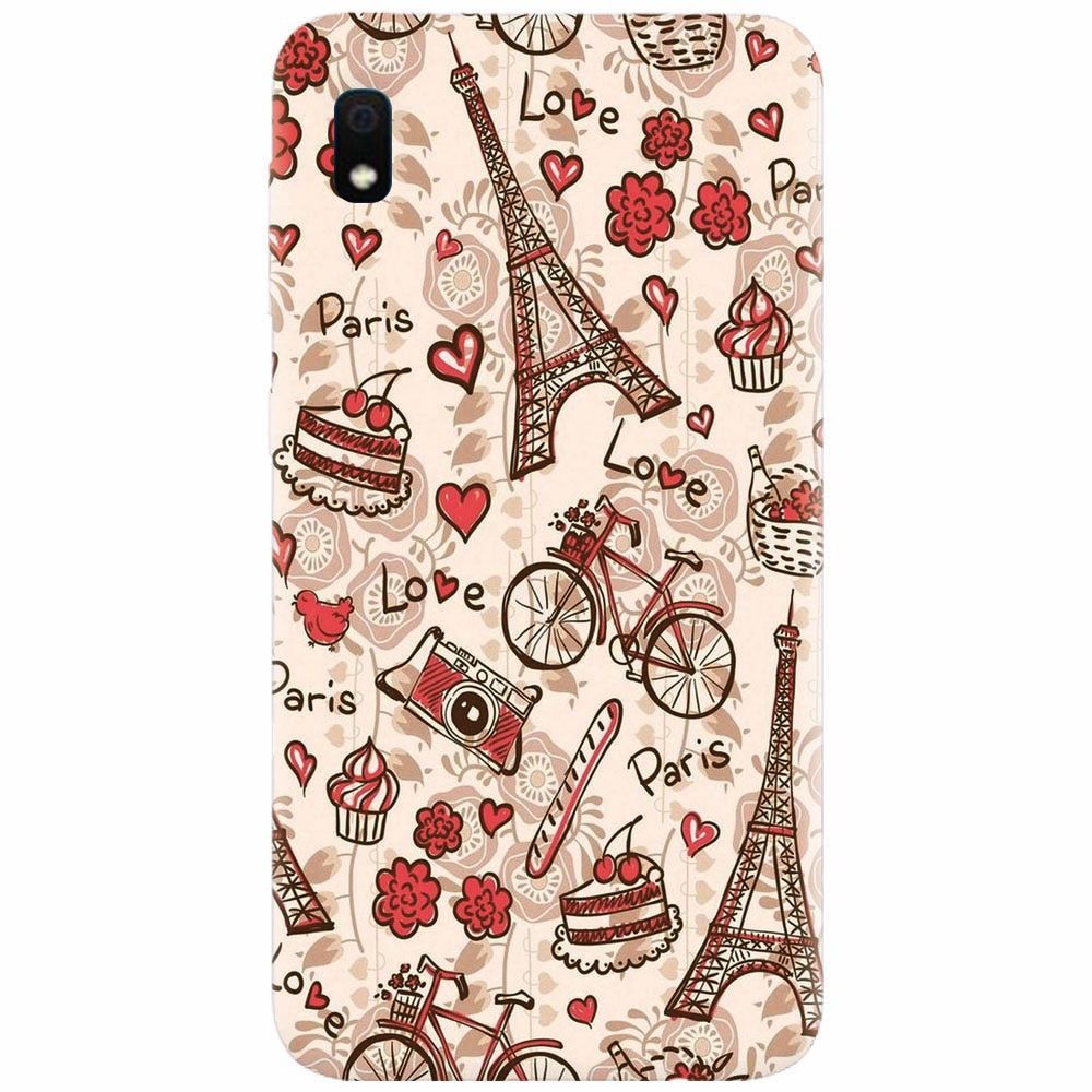 Husa silicon pentru Samsung Galaxy A10, Paris Love