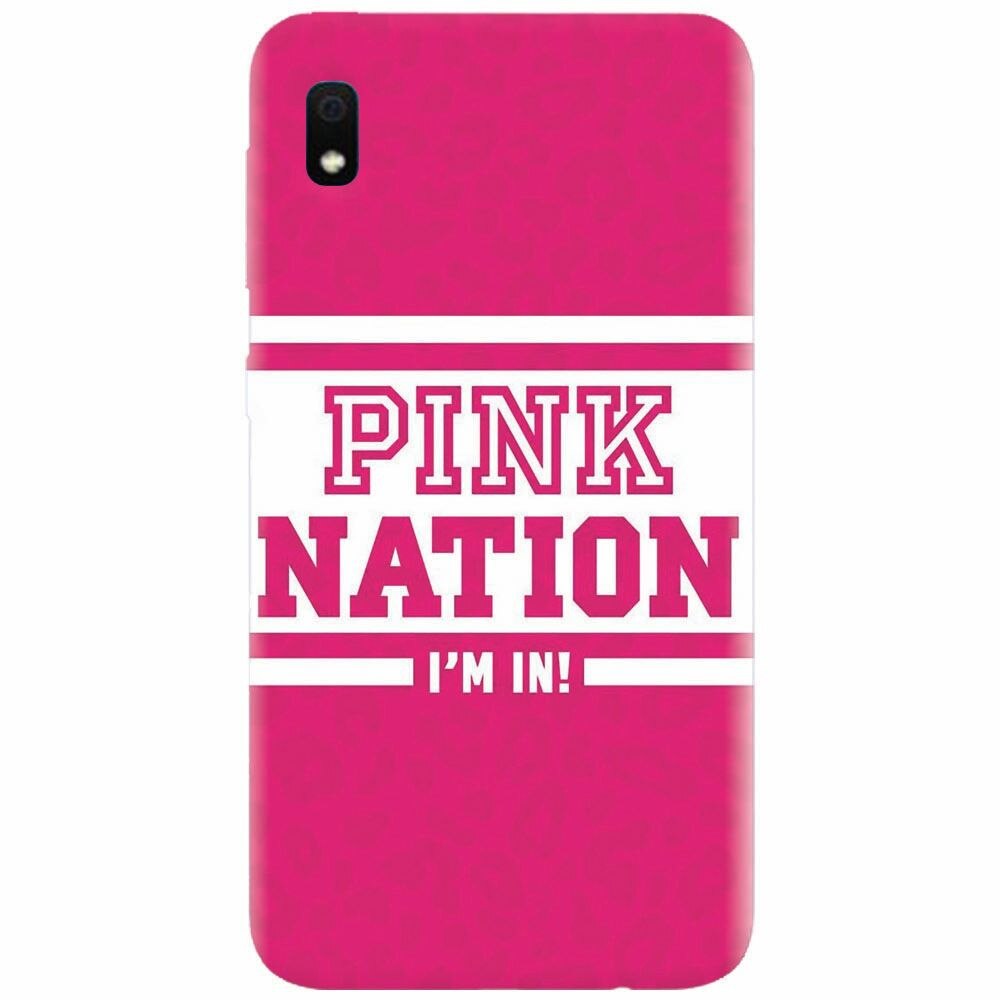 Husa silicon pentru Samsung Galaxy A10, Pink Nation