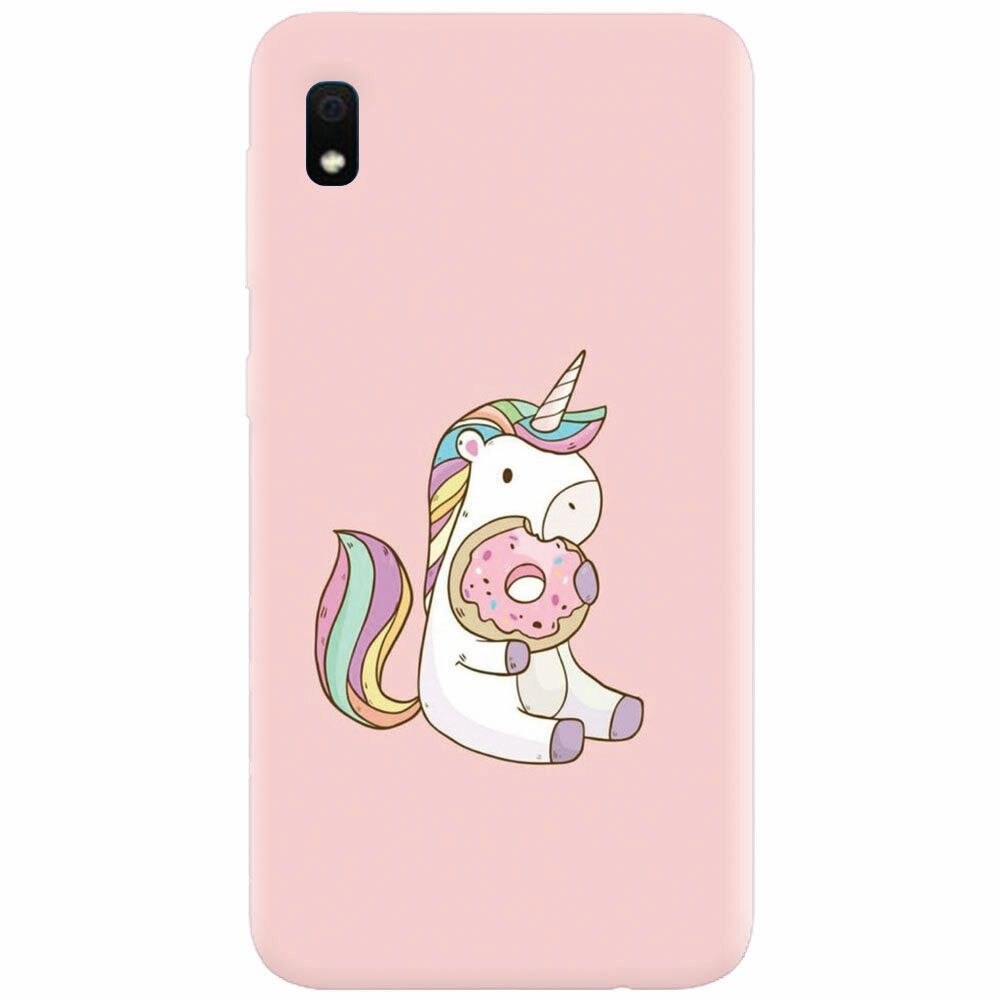 Husa silicon pentru Samsung Galaxy A10, Unicorn Donuts