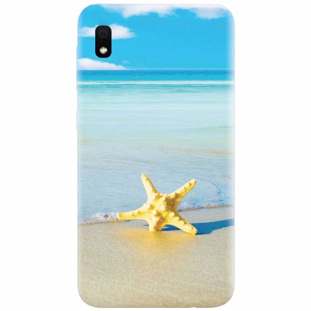 Husa silicon pentru Samsung Galaxy A10, Starfish Beach