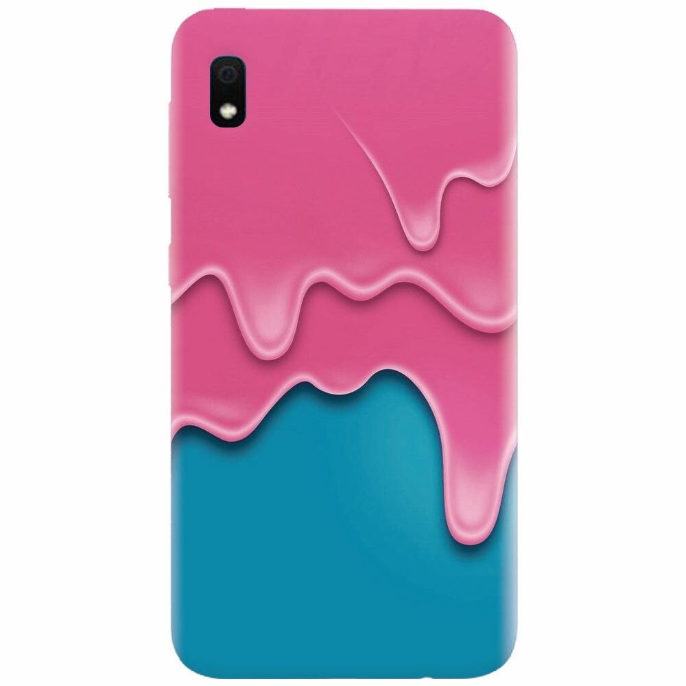 Husa silicon pentru Samsung Galaxy A10, Pink Liquid Dripping