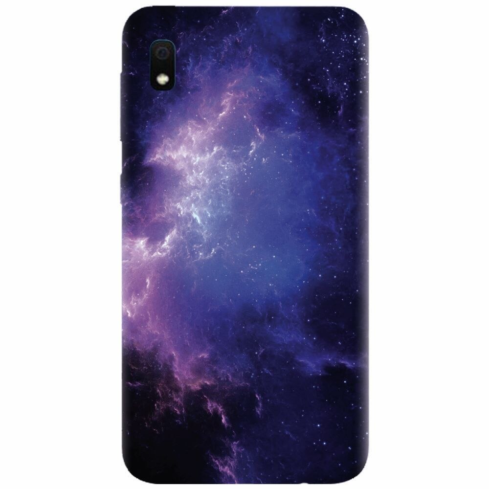 Husa silicon pentru Samsung Galaxy A10, Purple Space Nebula