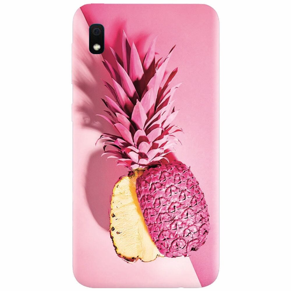 Husa silicon pentru Samsung Galaxy A10, Pink Pineapple