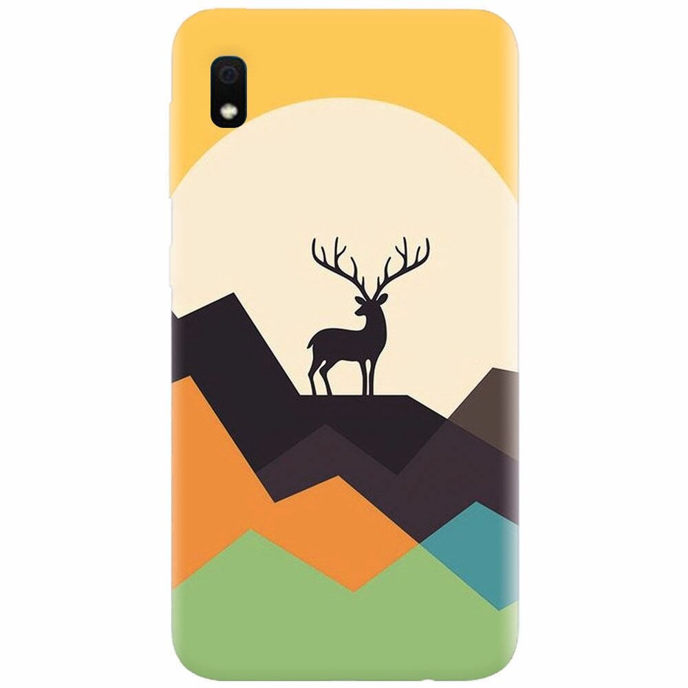 Husa silicon pentru Samsung Galaxy A10, Abstract Deer