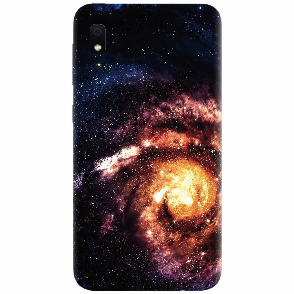 Husa silicon pentru Samsung Galaxy A10, Spiral Galaxy Illustration