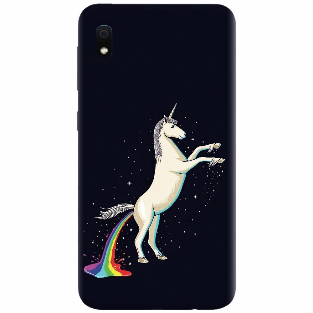 Husa silicon pentru Samsung Galaxy A10, Unicorn Shitting Rainbows