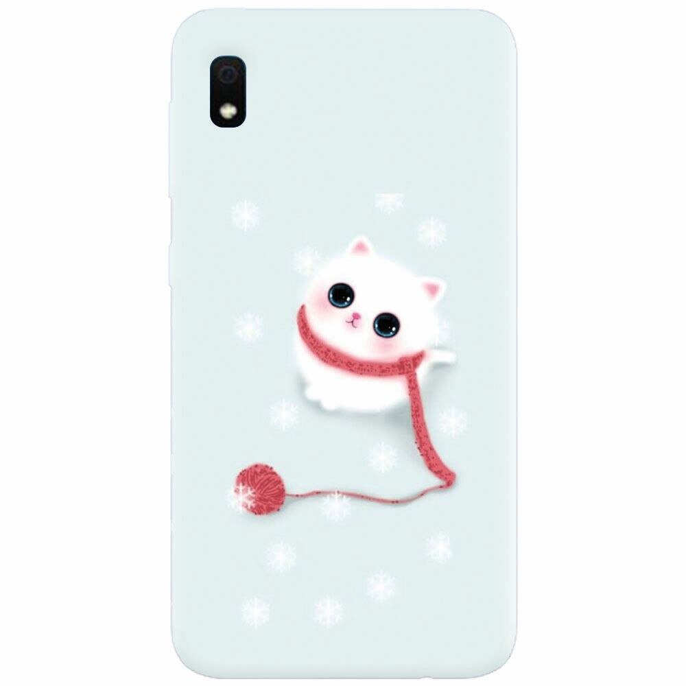 Husa silicon pentru Samsung Galaxy A10, Cute Cat