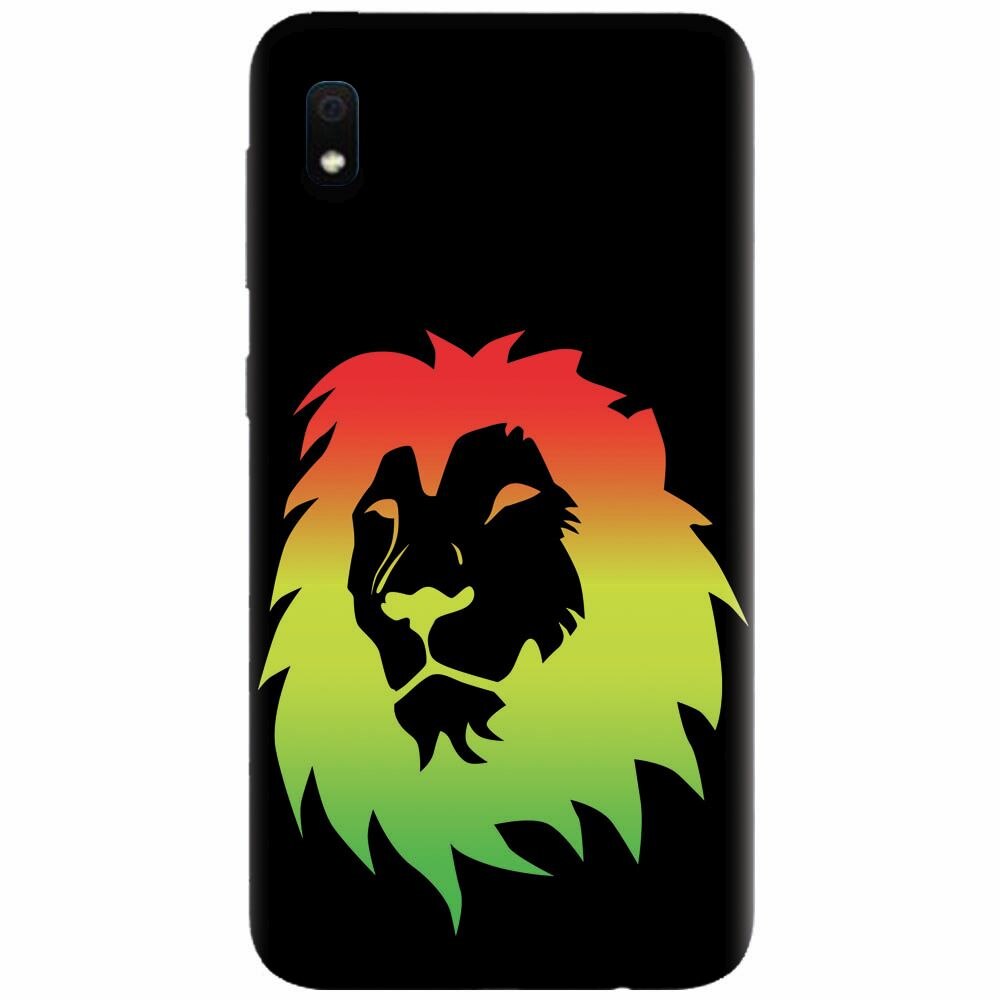 Husa silicon pentru Samsung Galaxy A10, Rasta Color Lion