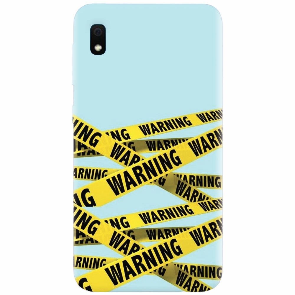 Husa silicon pentru Samsung Galaxy A10, Warning