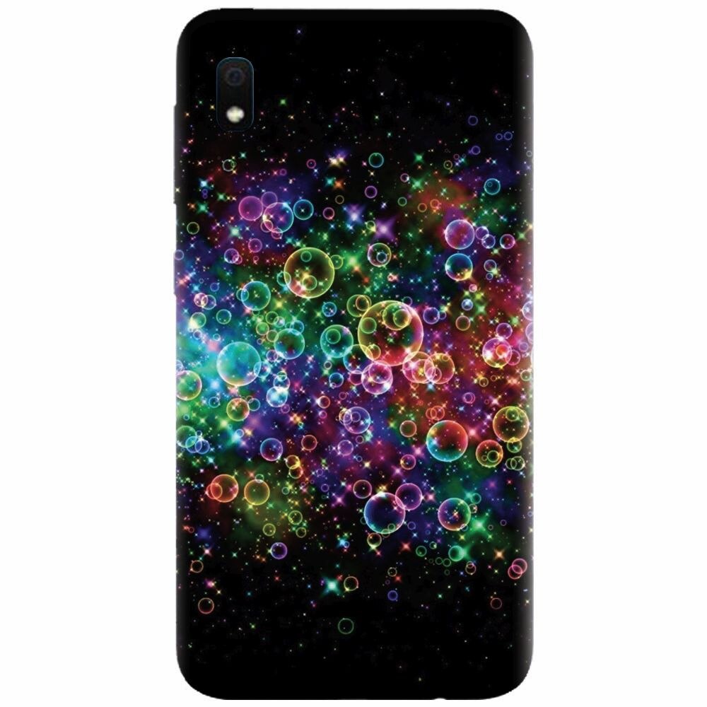 Husa silicon pentru Samsung Galaxy A10, Rainbow Colored Soap Bubbles