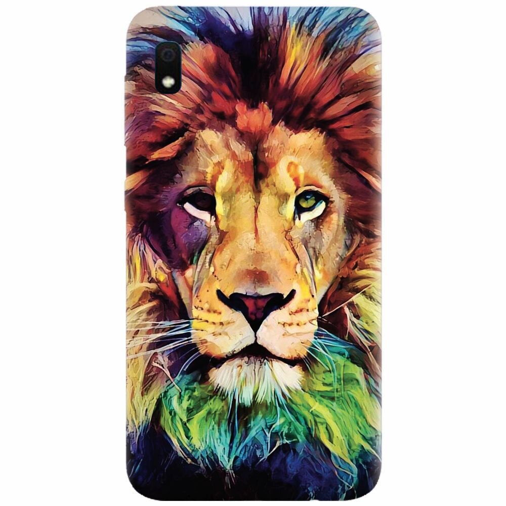 Husa silicon pentru Samsung Galaxy A10, Colorfull Lion