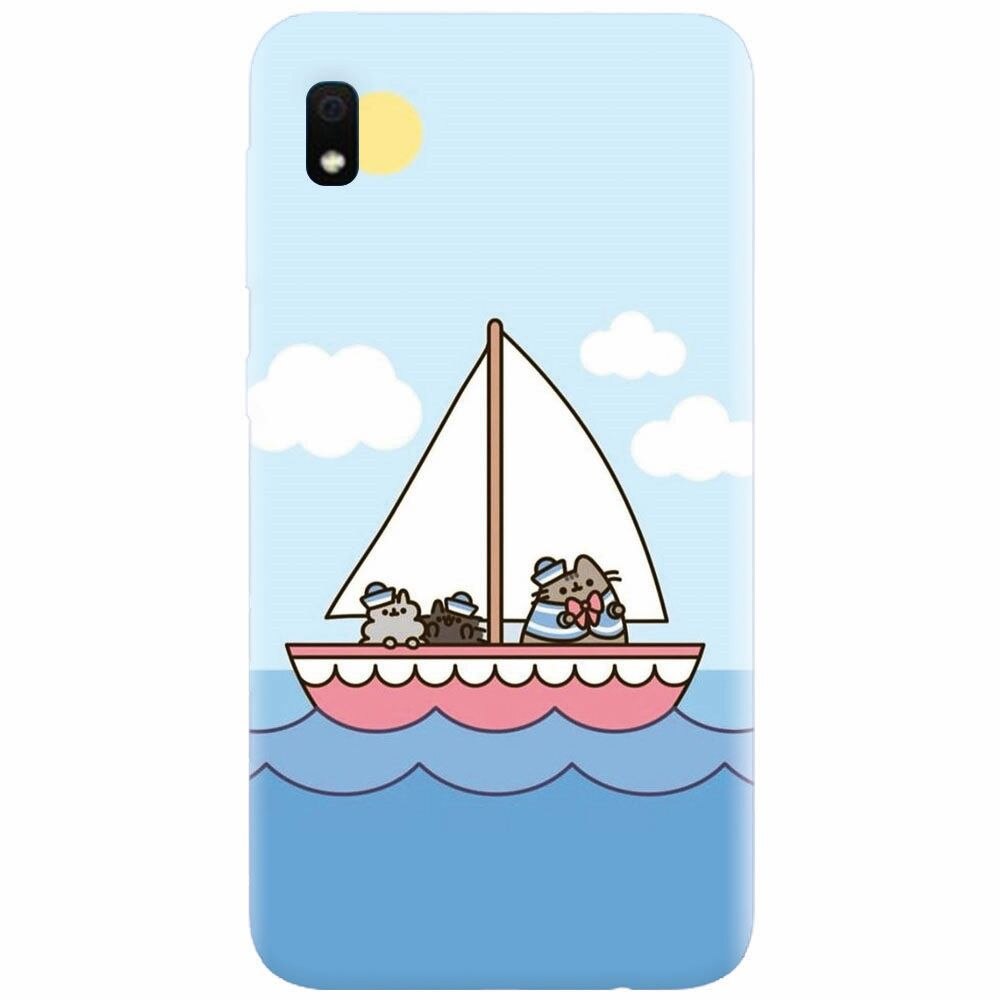 Husa silicon pentru Samsung Galaxy A10, Happy Sailors