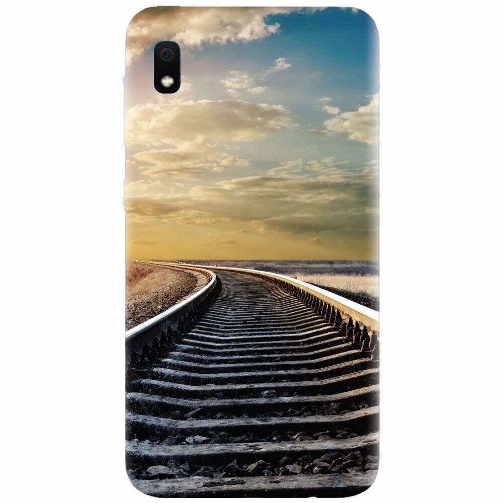 Husa silicon pentru Samsung Galaxy A10, Railroad Horizon
