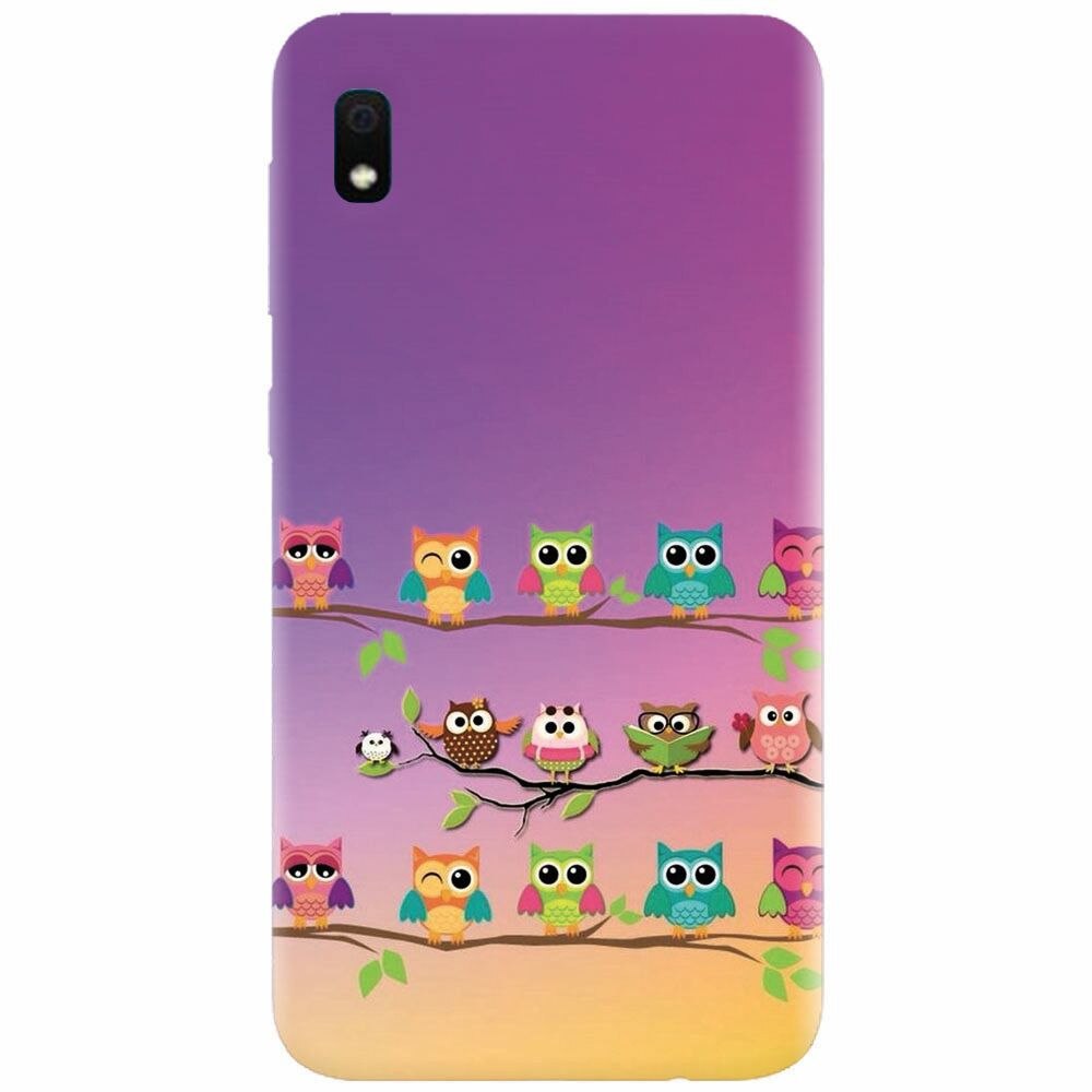 Husa silicon pentru Samsung Galaxy A10, Owls