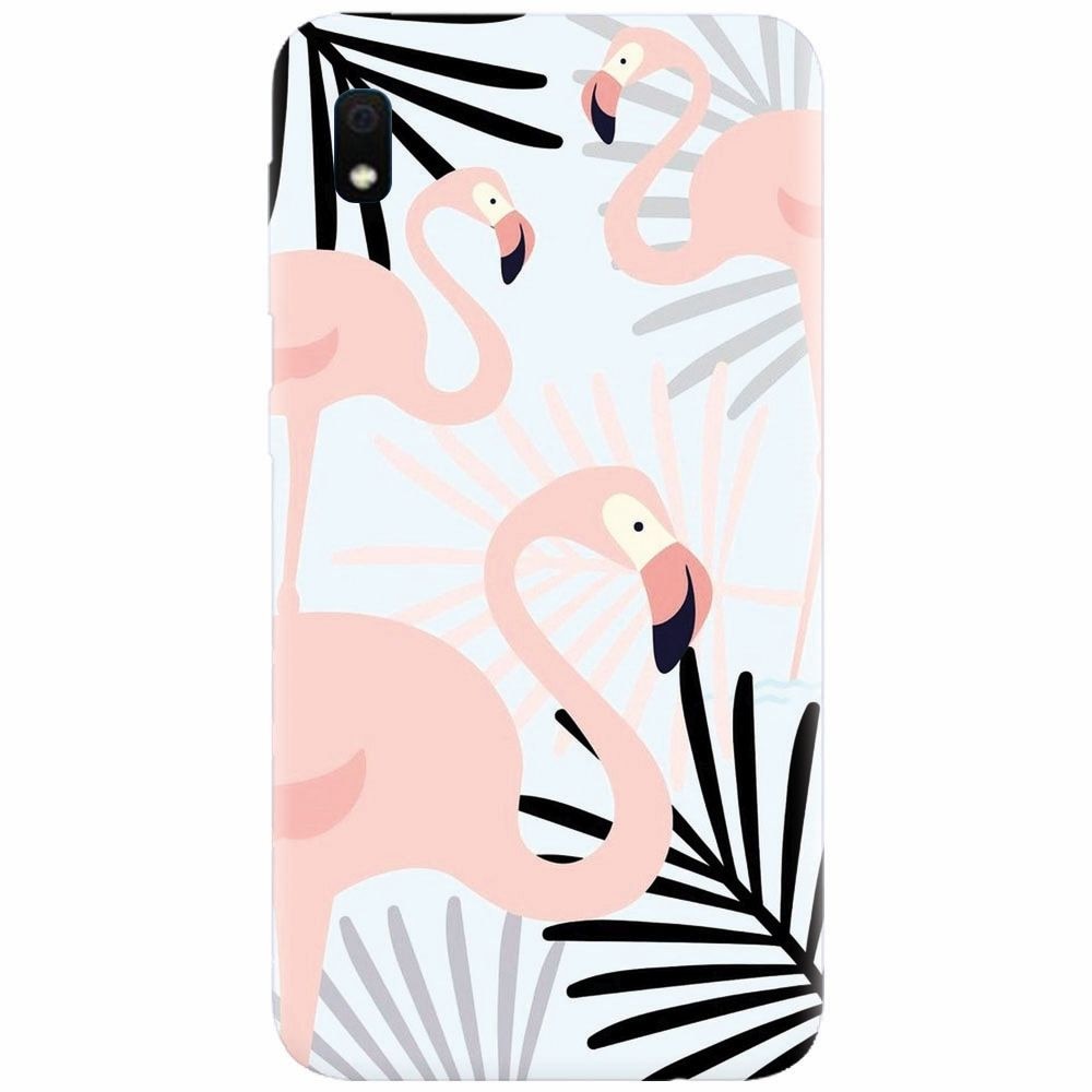 Husa silicon pentru Samsung Galaxy A10, Flamingo