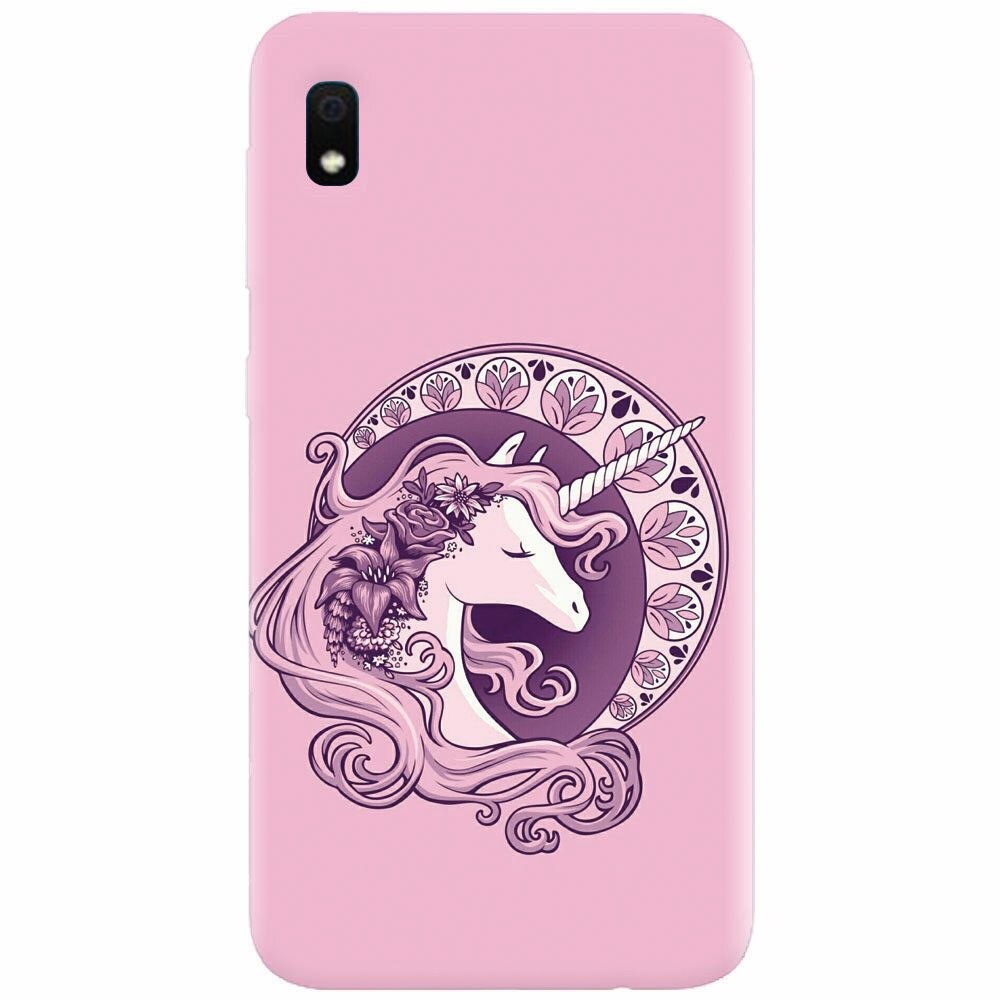 Husa silicon pentru Samsung Galaxy A10, Purple Unicorn