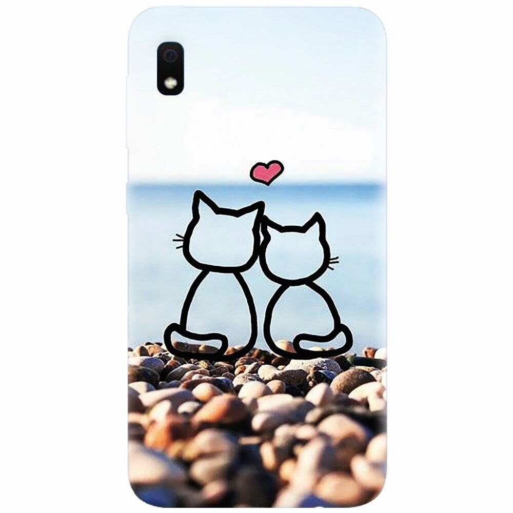 Husa silicon pentru Samsung Galaxy A10, In Love Cats