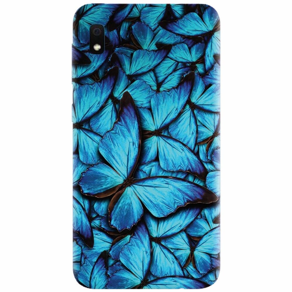 Husa silicon pentru Samsung Galaxy A10, Blue Butterfly 101