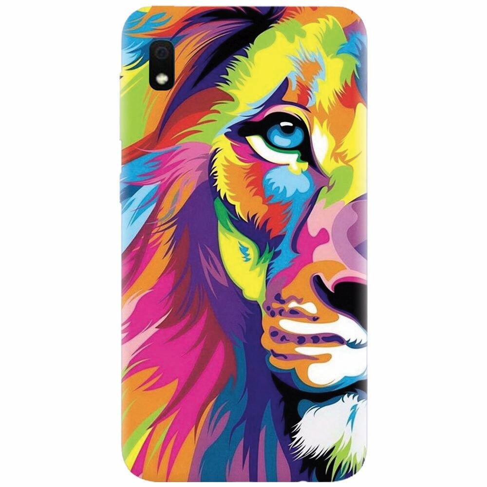 Husa silicon pentru Samsung Galaxy A10, Colorfull Lion 002
