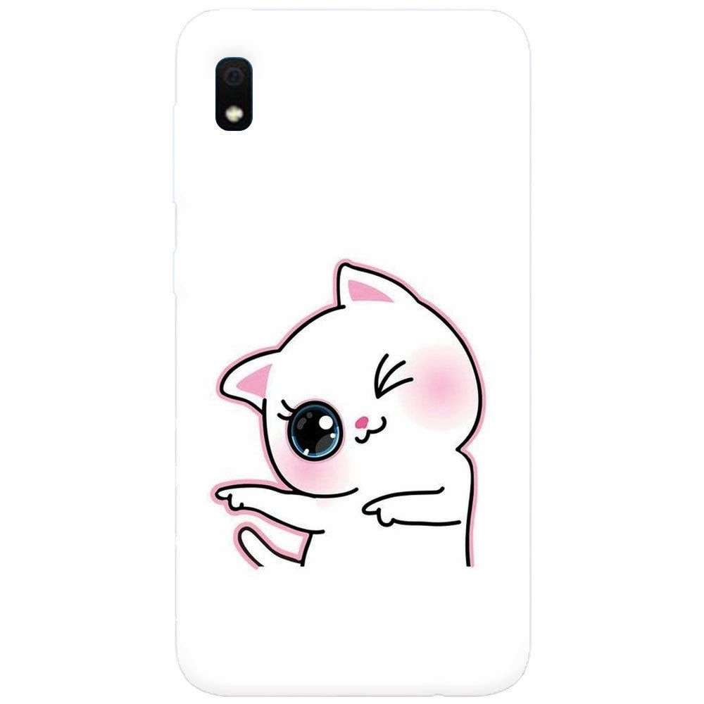 Husa silicon pentru Samsung Galaxy A10, Cute Kitty
