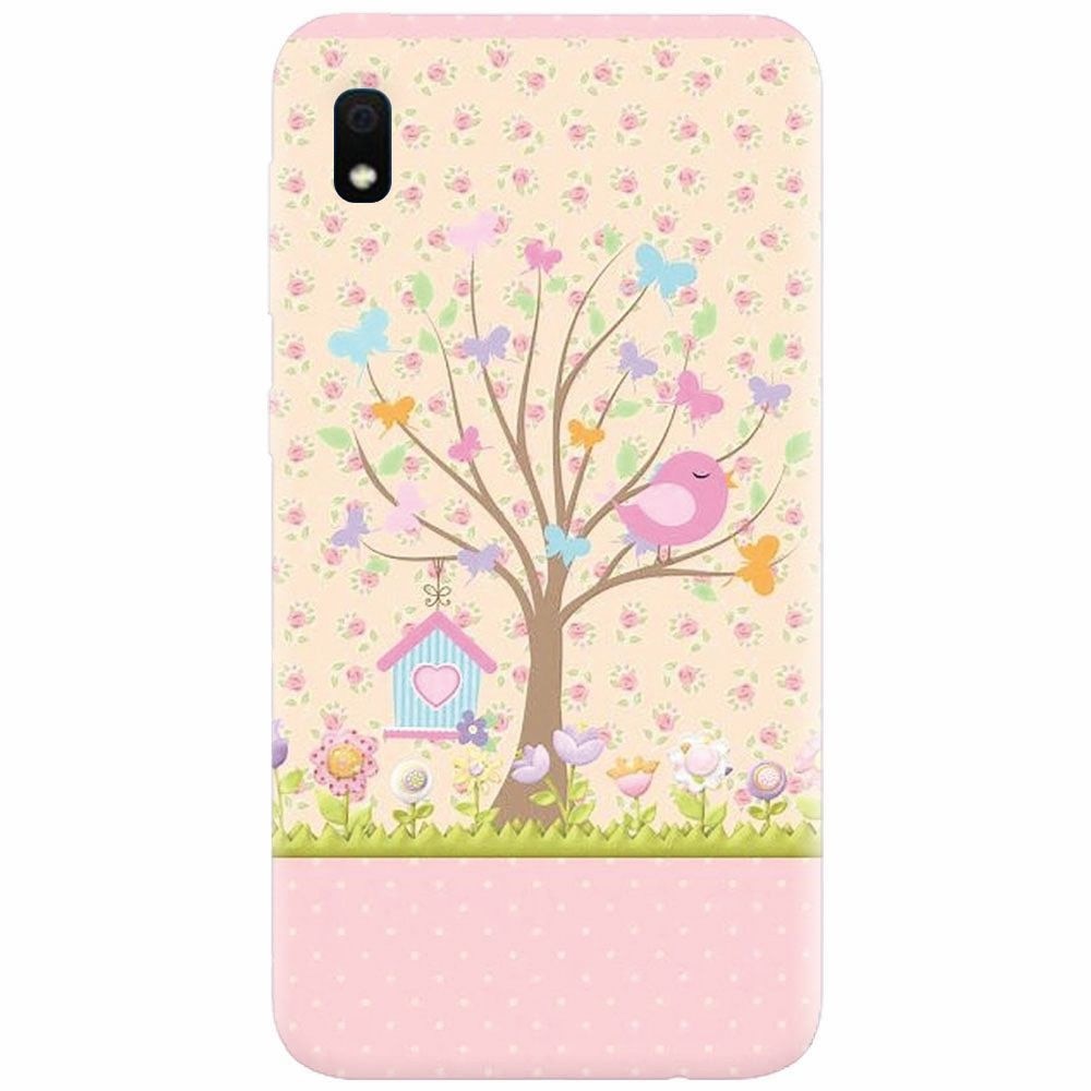 Husa silicon pentru Samsung Galaxy A10, Cute Birdhouse