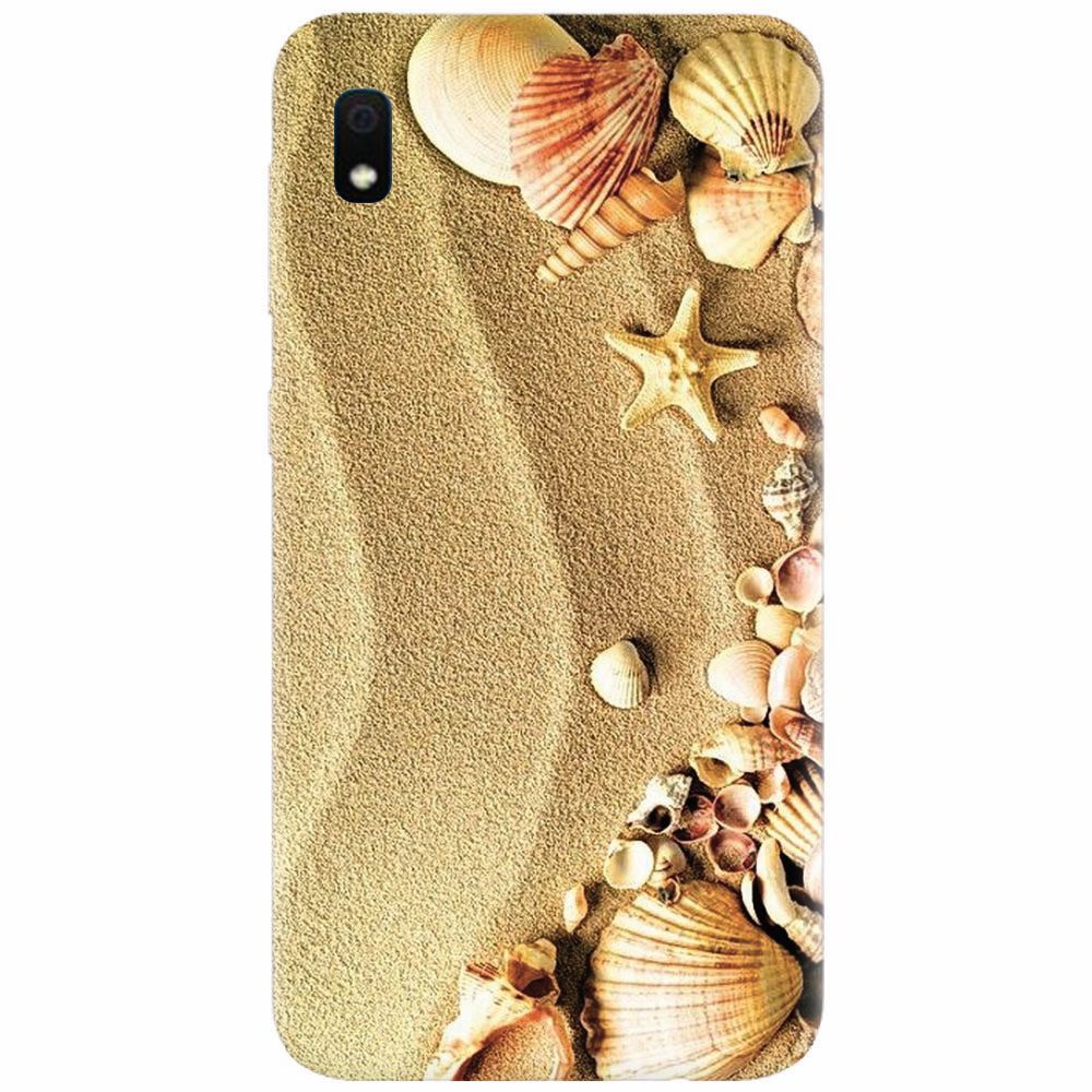 Husa silicon pentru Samsung Galaxy A10, Beach Sand Gold