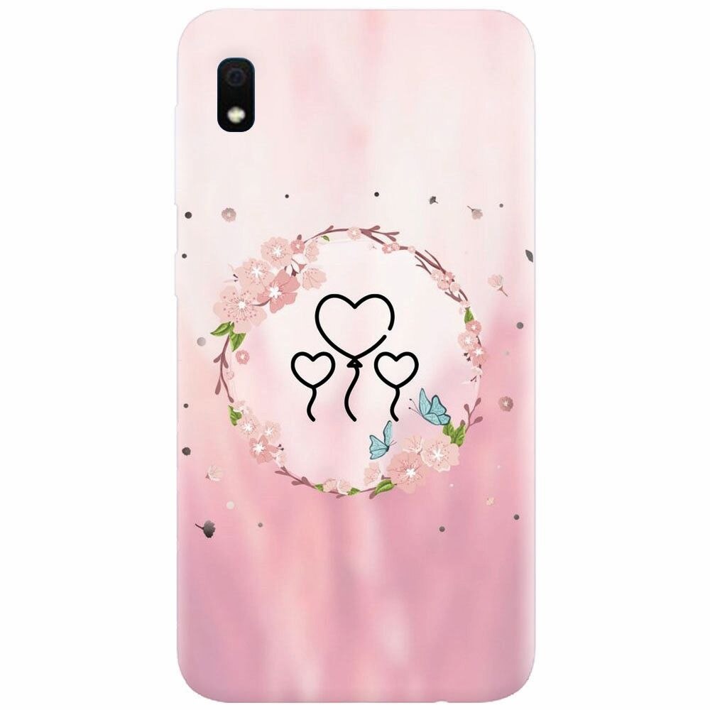 Husa silicon pentru Samsung Galaxy A10, Heart Baloons