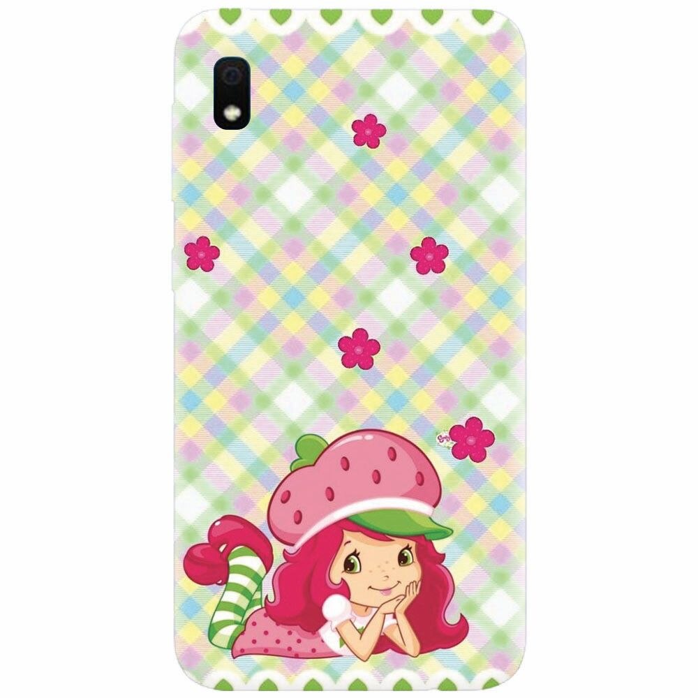 Husa silicon pentru Samsung Galaxy A10, Strawberry Girl