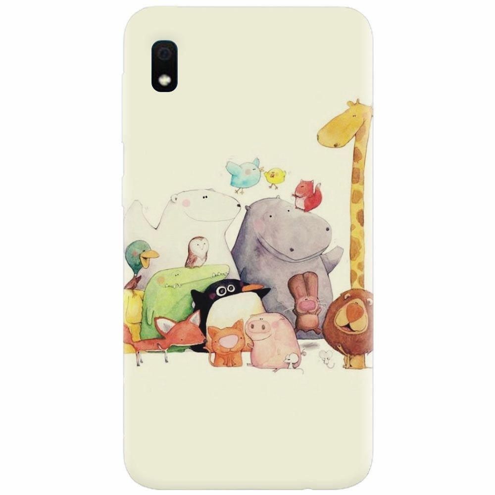 Husa silicon pentru Samsung Galaxy A10, Cute Cartoon Animals