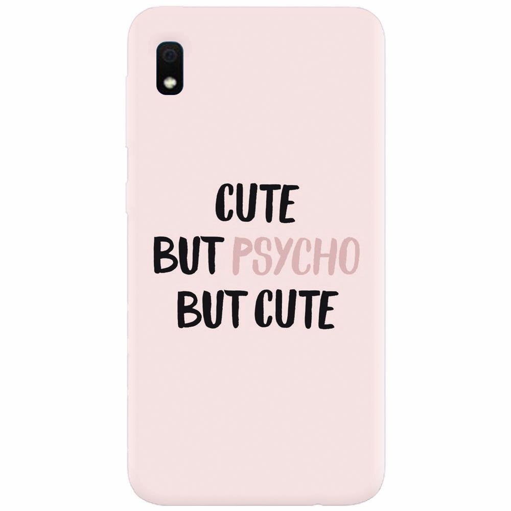 Husa silicon pentru Samsung Galaxy A10, Cute But Psycho