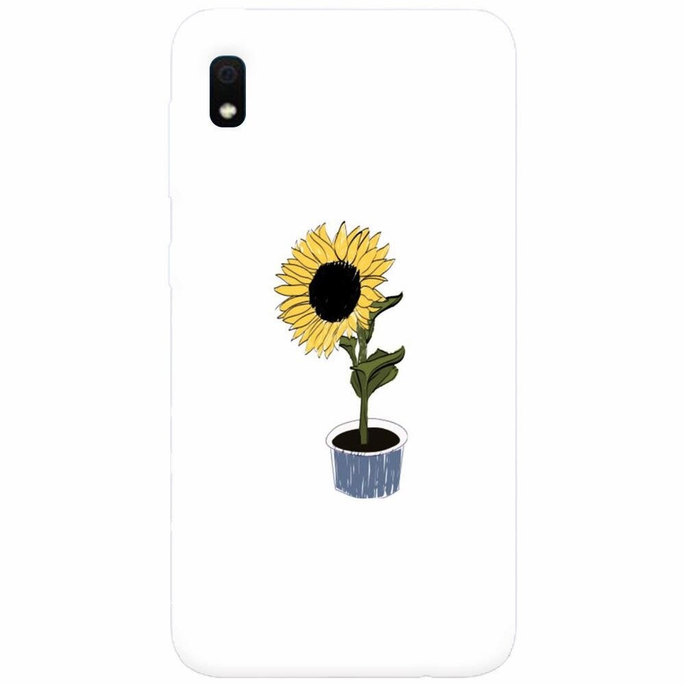 Husa silicon pentru Samsung Galaxy A10, Sun Flower