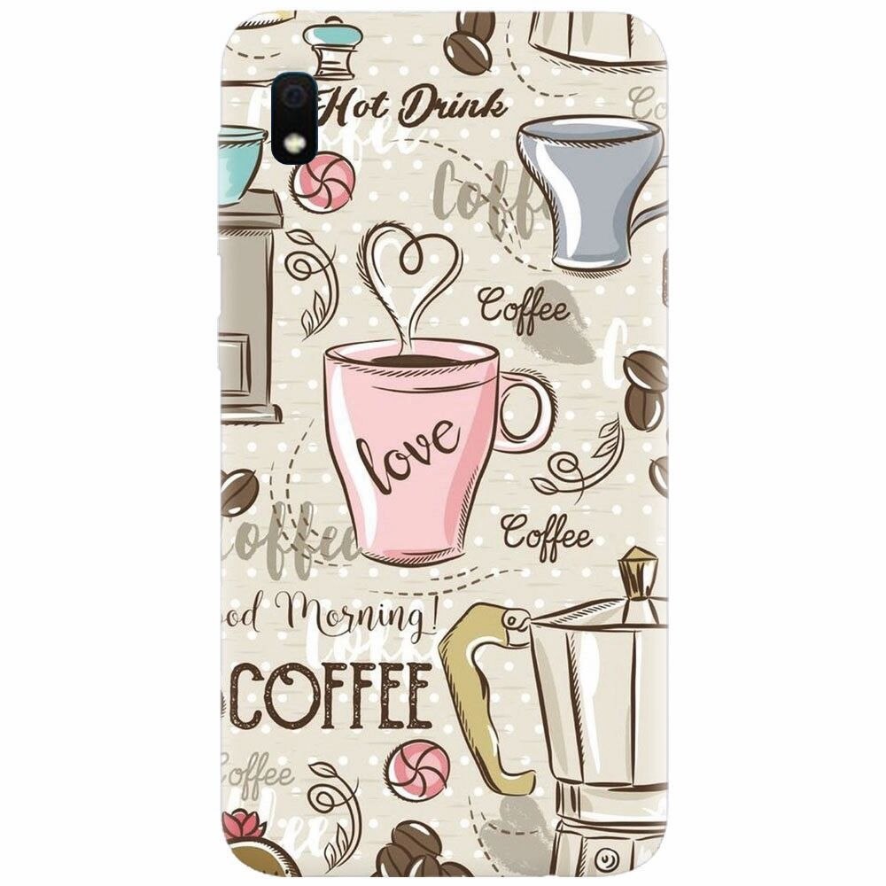 Husa silicon pentru Samsung Galaxy A10, Coffe And Donuts