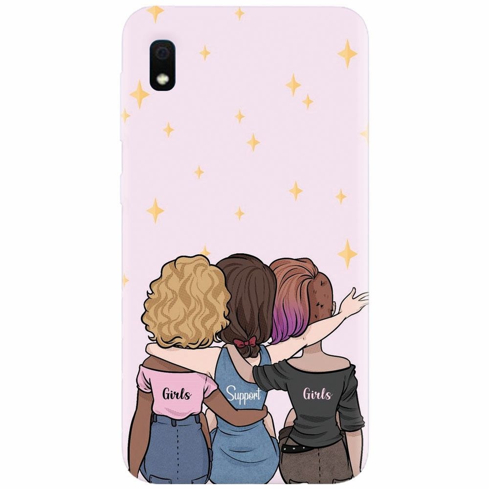 Husa silicon pentru Samsung Galaxy A10, Girls Support Girls