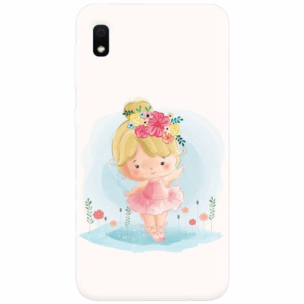 Husa silicon pentru Samsung Galaxy A10, Balerina