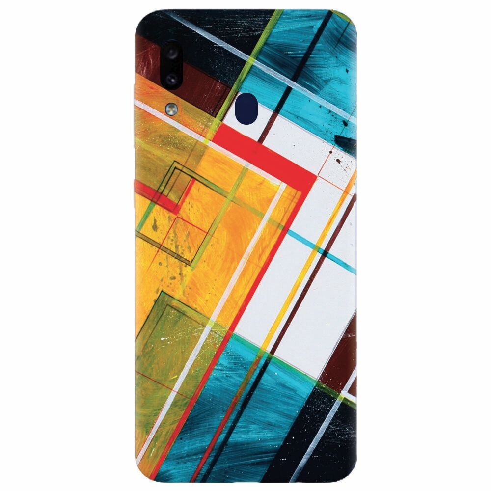 Husa silicon pentru Samsung Galaxy M20, Abstraction Color Shape