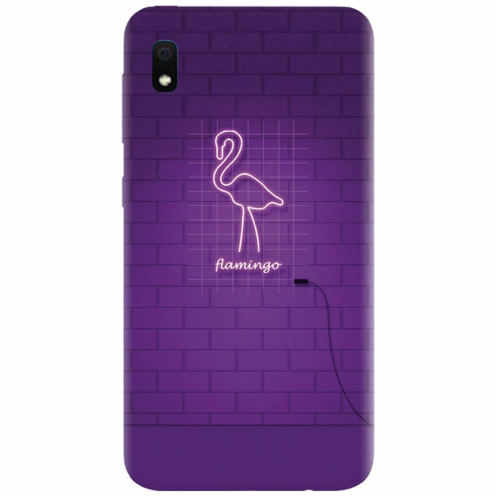 Husa silicon pentru Samsung Galaxy A10, Light Flamingo