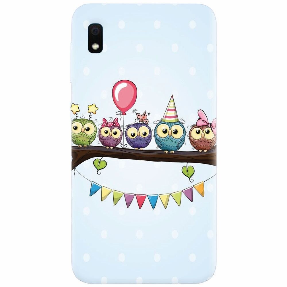 Husa silicon pentru Samsung Galaxy A10, Party Birds