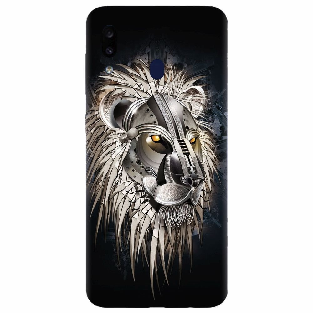 Husa silicon pentru Samsung Galaxy A20e, Abstract Lion 001