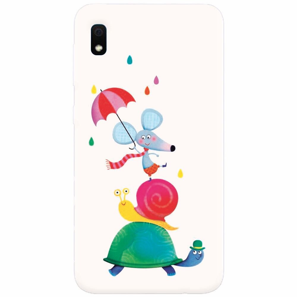 Husa silicon pentru Samsung Galaxy A10, Happy Animals