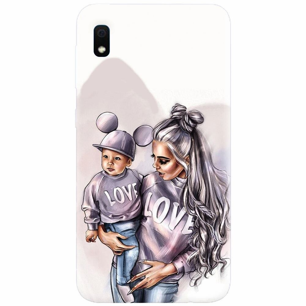 Husa silicon pentru Samsung Galaxy A10, Mommy Love