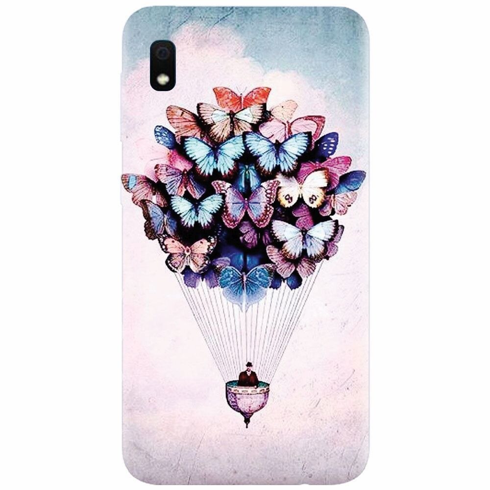 Husa silicon pentru Samsung Galaxy A10, Butterfly Baloon