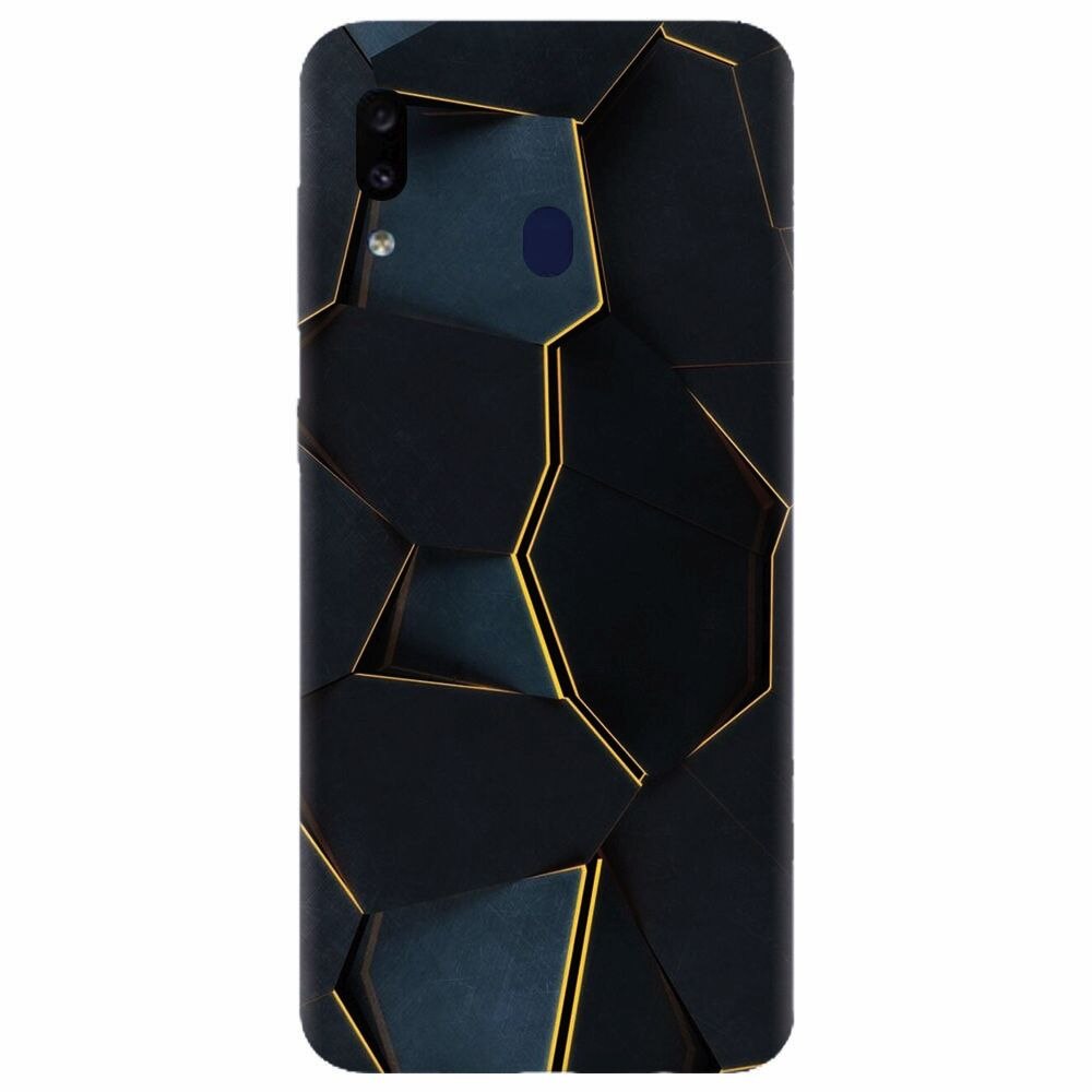 Husa silicon pentru Samsung Galaxy A30, Abstract Draw